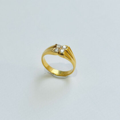 Diamond Studded Gold Rings
