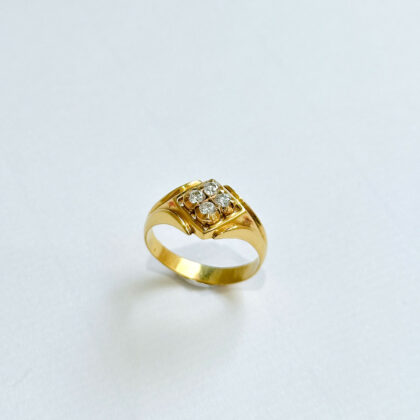 Diamond Studded Gold Rings