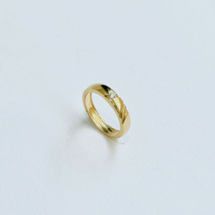 Diamond Studded Gold Rings