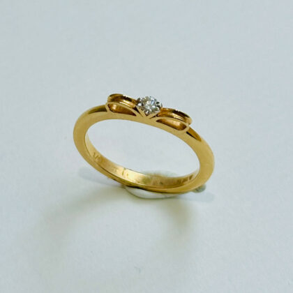 Diamond Studded Gold Rings