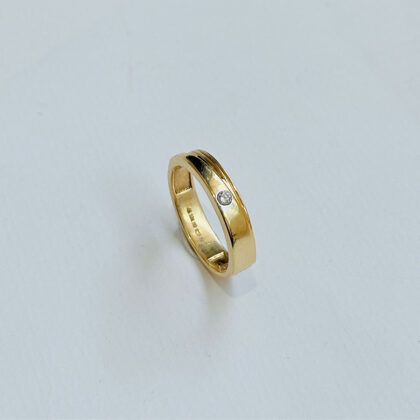 Diamond Studded Gold Rings