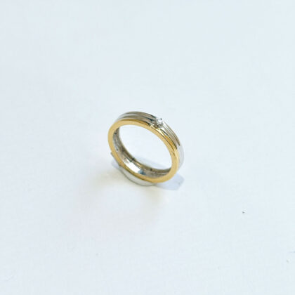 Diamond Studded Gold Rings