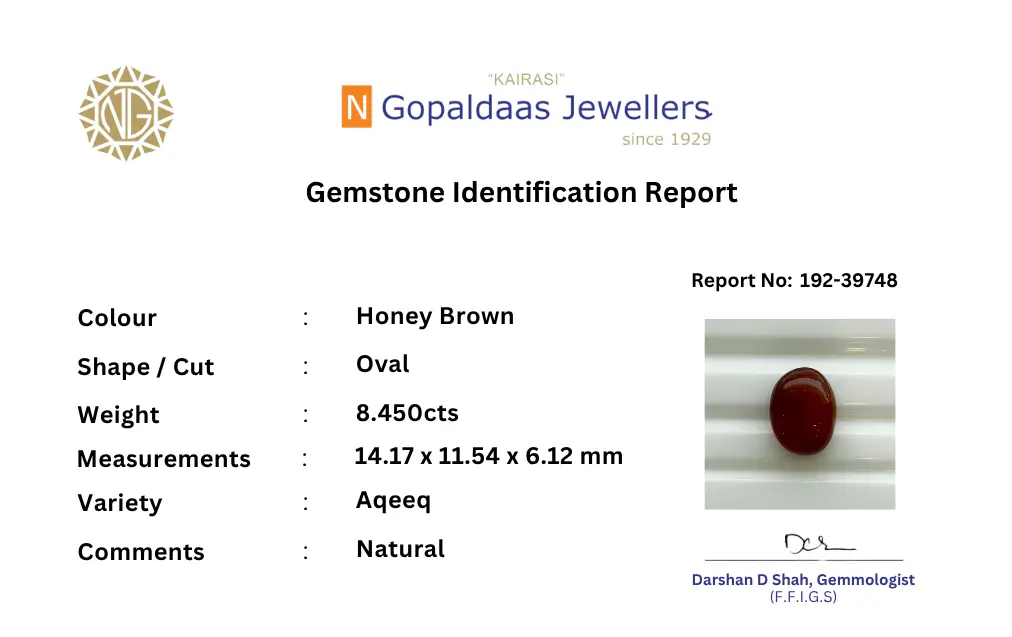 192-39748 1 - N Gopaldaas Jewellers Aqeeq