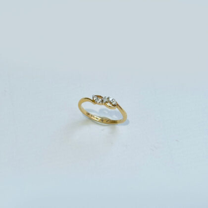 Diamond Studded Gold Rings