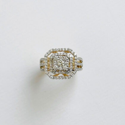 Diamond Studded Gold Rings
