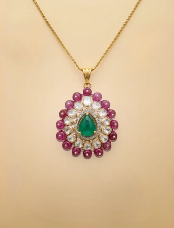 polki pendant