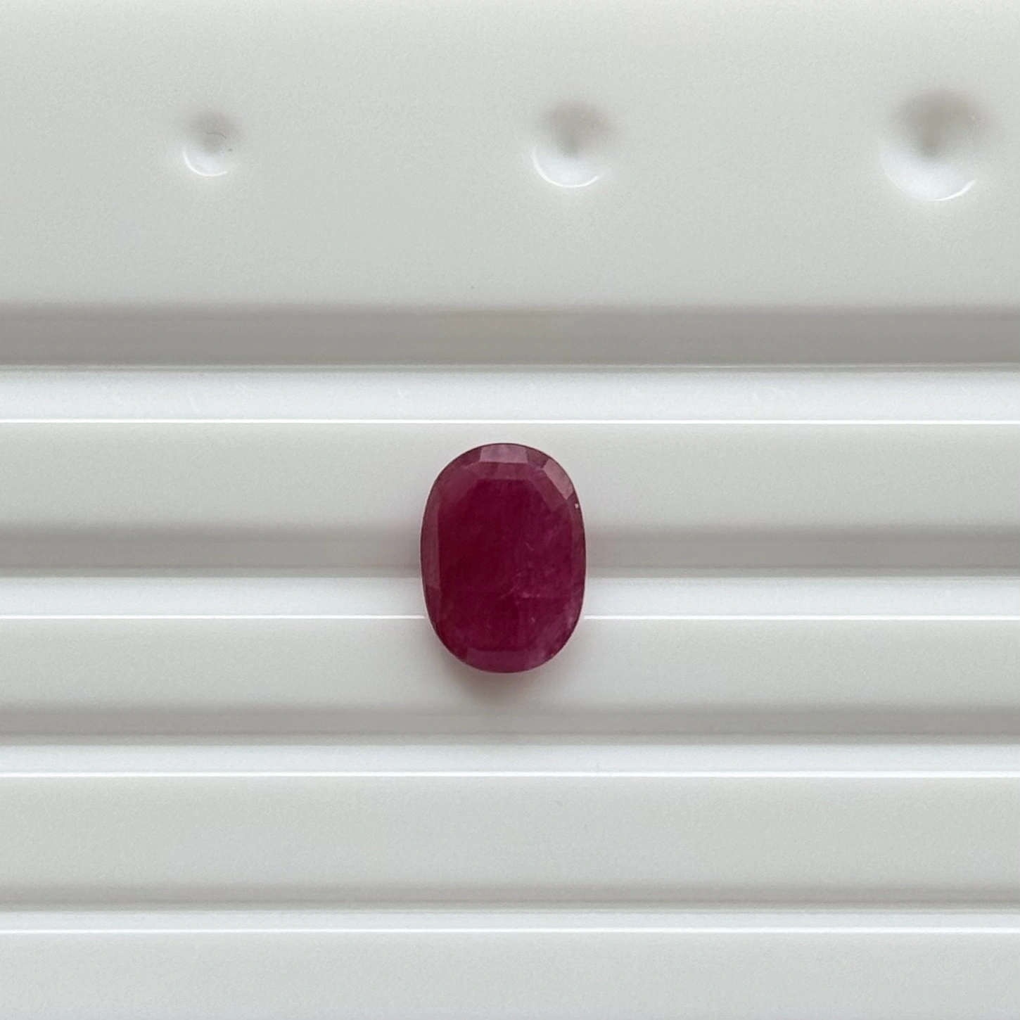 Gemstone Identification Report from Gopaldaas Jewellers; red ruby