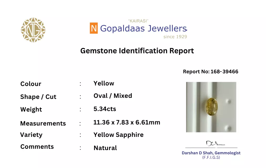 Yellow Sapphire