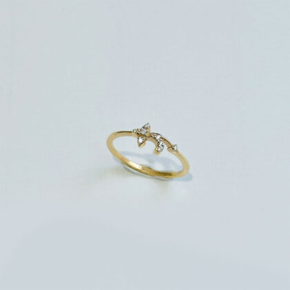 Diamond Studded Gold Rings