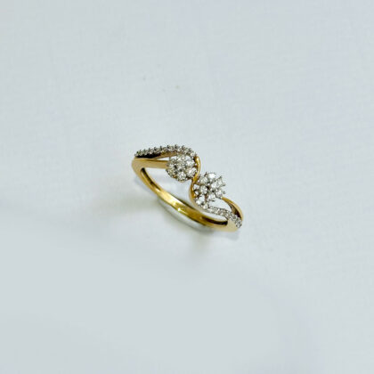 Diamond Studded Gold Rings