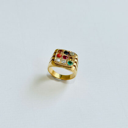 Diamond Studded Gold Rings