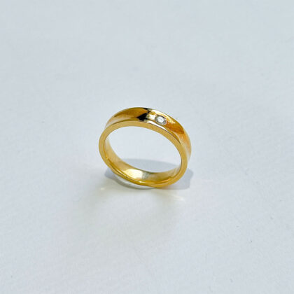 Diamond Studded Gold Rings