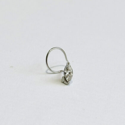 Diamond Studded Gold Nosepin