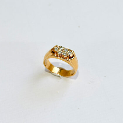 Diamond Studded Gold Rings