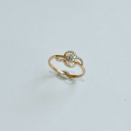 Diamond Studded Gold Rings