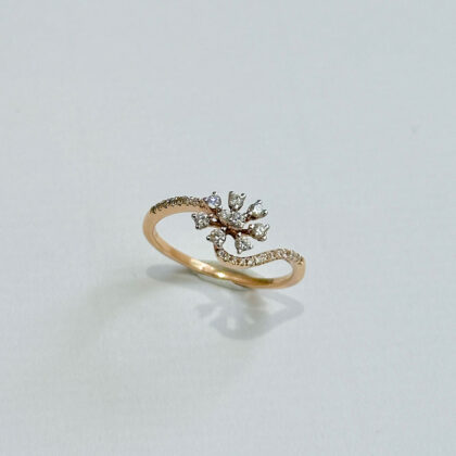 Diamond Studded Gold Rings