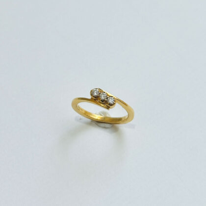 Diamond Studded Gold Rings