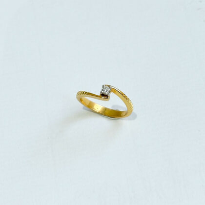 Diamond Studded Gold Rings