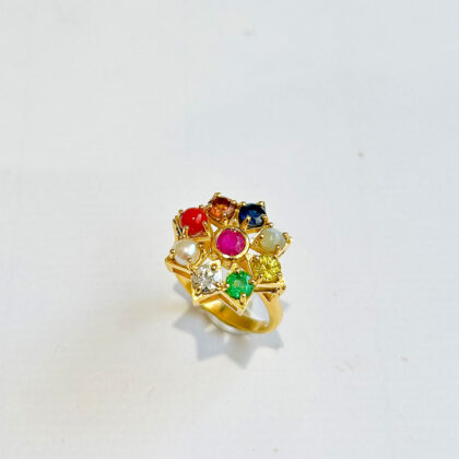Diamond Studded Gold Rings