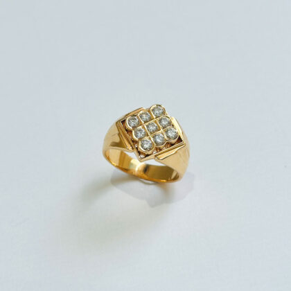 Diamond Studded Gold Rings