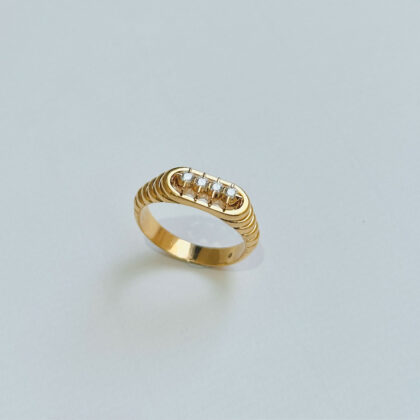Diamond Studded Gold Rings