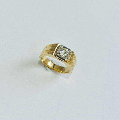 Diamond Studded Gold Rings