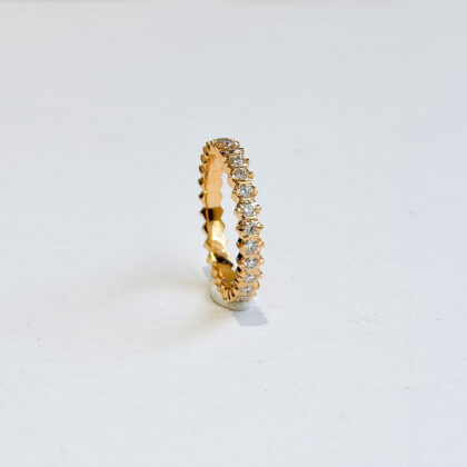 Diamond Studded Gold Rings