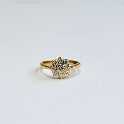 Diamond Studded Gold Rings