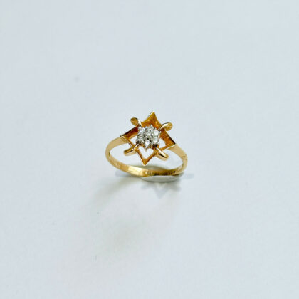 Diamond Studded Gold Rings