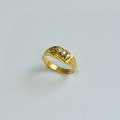 Diamond Studded Gold Rings