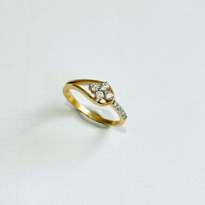 Diamond Studded Gold Rings