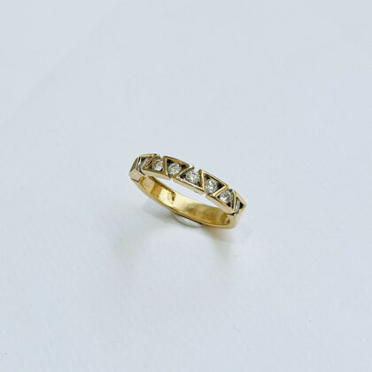 Diamond Studded Gold Rings