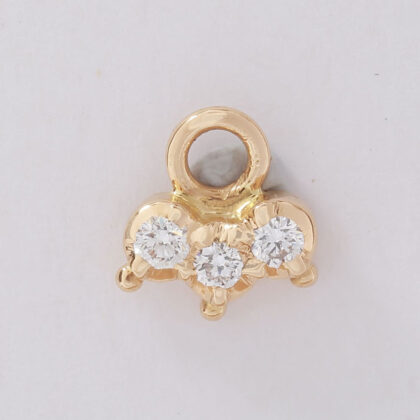 Diamond Studded Gold Nosepin