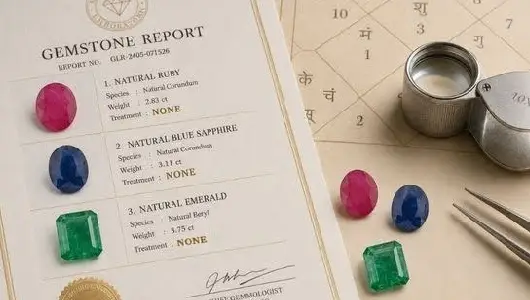 Untreated Gemstones for Astrology: What a Certificate Must Prove